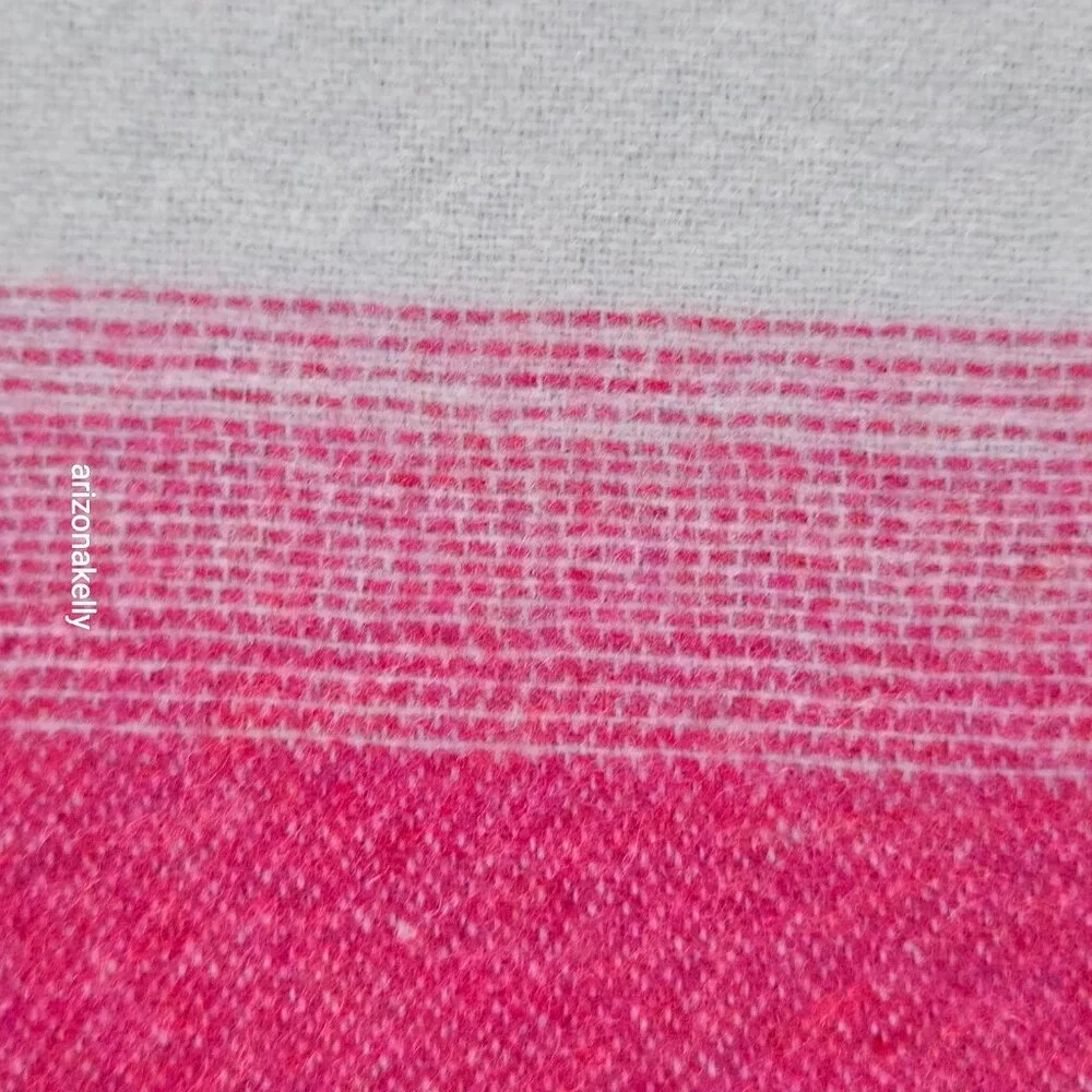 NWOT J. Crew Scarf With Ombre Stripes Italy Wool Blend